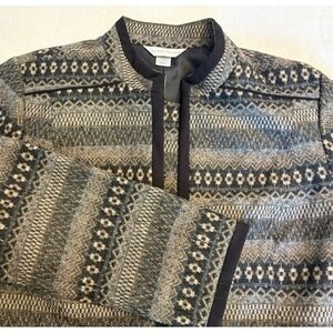 Christopher Banks Wool Blend Fair Isle Pullover Lined Sweater‎ Womens Large